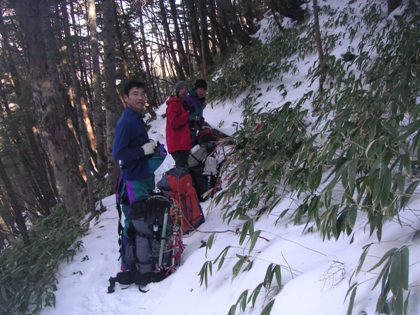 空木岳2011,12冬山合宿 008
