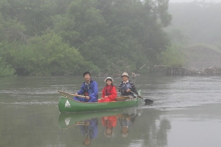 釧路湿原とうろ湖のカヌー